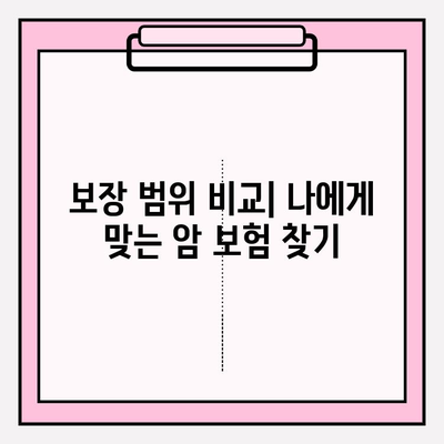 비갱신형 암 보험, 보장 꼼꼼히 비교하고 가입하세요! | 핵심 비교 포인트, 가입 전 확인 사항, 추천 보험사