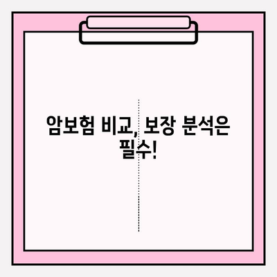 비갱신형 암 보험, 비교 사이트로 나에게 맞는 보장 찾기 | 암 보험 비교, 보장 분석, 추천