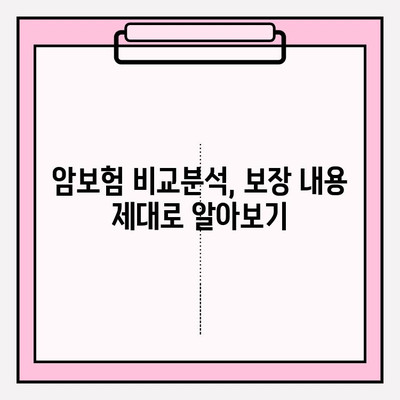 내 보험료, 내 예산에 맞춰! 저렴한 암보험 추천 가이드 | 암보험 비교, 보장 분석, 저렴한 보험 추천