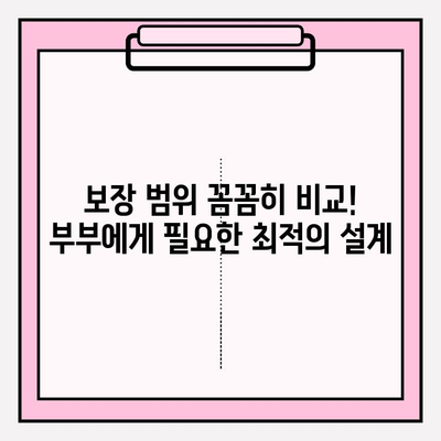 부부운전자보험 가이드| 꼼꼼한 비교분석으로 최적의 보장 설계하기 | 운전자보험, 부부보험, 보장분석, 가입팁