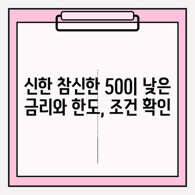 신한저축은행 참신한 500 모바일 소액대출| 상세 가이드 | 금리, 한도, 자격, 후기까지!