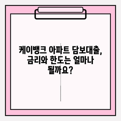 케이뱅크 아파트 담보대출 완벽 가이드| 금리, 한도, 조건, 상환, 서류까지! | 부동산, 주택담보대출, 금융