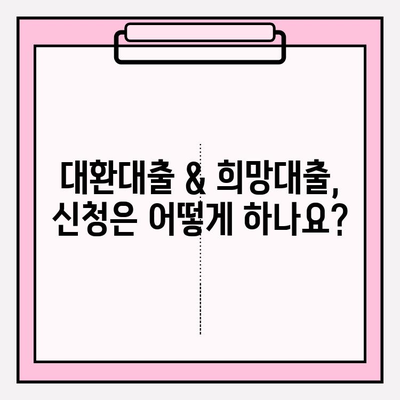 소상공인 대환대출 & 희망대출 완벽 가이드| 조건, 한도, 신청방법, 지원자격 총정리 | 희망대출 플러스 포함