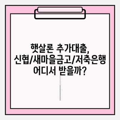 근로자 햇살론 한도 추가대출 완벽 가이드| 신청부터 재대출까지 | 햇살론15, 부결사유, 보증료, 신협, 새마을금고, 저축은행, 온라인