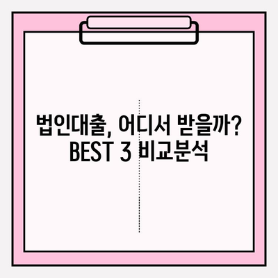 법인대출 가능한 곳 BEST 3| 자격조건, 이자 금리, 후기, 신청방법 완벽 가이드 | 신규법인, 부동산 법인, 법인 상가, 중소기업