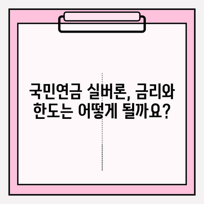 국민연금 실버론 완벽 가이드| 자격, 신청, 금리, 한도, 2024년 최신 정보 | 노후 긴급자금, 대출 정보