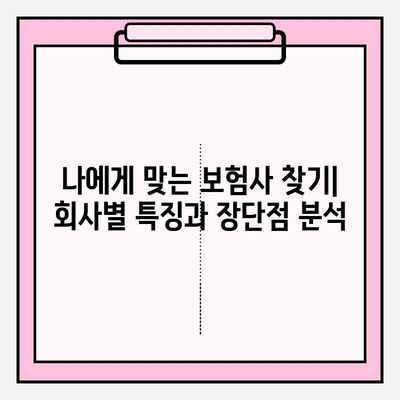 실손보험 가입 전 꼼꼼히 비교하는 5가지 비결 | 보장 범위, 조건, 회사별 비교, 가입 팁