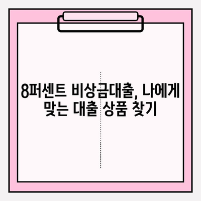 8퍼센트 비상금대출 완벽 가이드| 금리, 한도, 자격, 후기까지! | 비상금, 대출, 8퍼센트, 신용대출, 금융