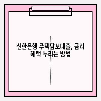 신한은행 주택담보대출, 금리 우대 꿀팁 대공개! |  후기, 대환, 중도상환수수료, DSR, 신청 방법, 한도, 금리 정보, 서류