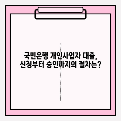 국민은행 개인사업자 대출 신청 완벽 가이드| 기준, 대상, 금리, 한도, 기간, 중도상환까지 | 사업자 대출, 신용대출, 담보대출