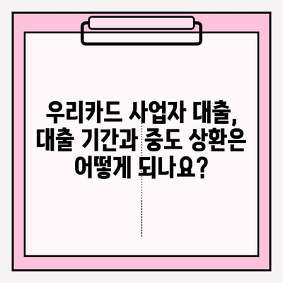 우리카드 개인사업자 대출 신청 가이드| 대상, 기준, 금리, 한도, 기간, 중도상환까지 | 사업자 대출, 우리카드, 신용대출, 사업자금