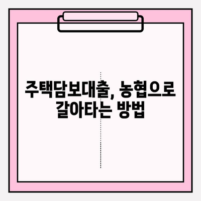 NH농협은행 주택담보대출 완벽 가이드| 금리 우대부터 대환까지 | DSR, 한도, 서류, 후기, 중도상환 수수료