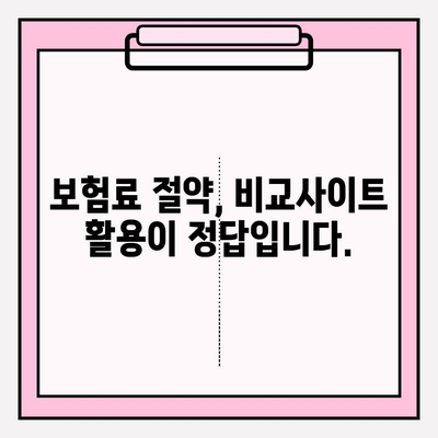 의료실비보험 가입, 가격 비교는 필수! 비교사이트 활용 가이드 | 보험료 절약, 나에게 맞는 보장 찾기