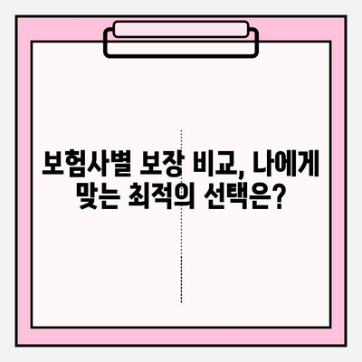 3대 질병보험, 제대로 따져보고 현명하게 가입하기 | 보장 분석, 비교 가이드, 주의 사항