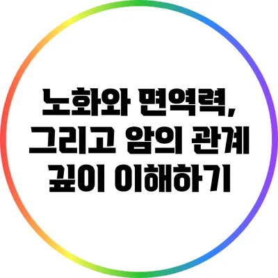 노화와 면역력, 그리고 암의 관계: 깊이 이해하기