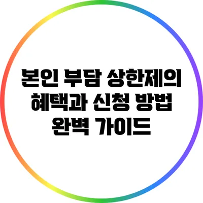 본인 부담 상한제의 혜택과 신청 방법 완벽 가이드