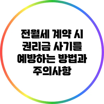 전월세 계약 시 권리금 사기를 예방하는 방법과 주의사항