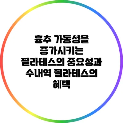 흉추 가동성을 증가시키는 필라테스의 중요성과 수내역 필라테스의 혜택