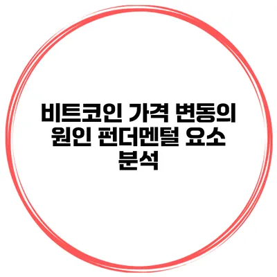 비트코인 가격 변동의 원인 펀더멘털 요소 분석